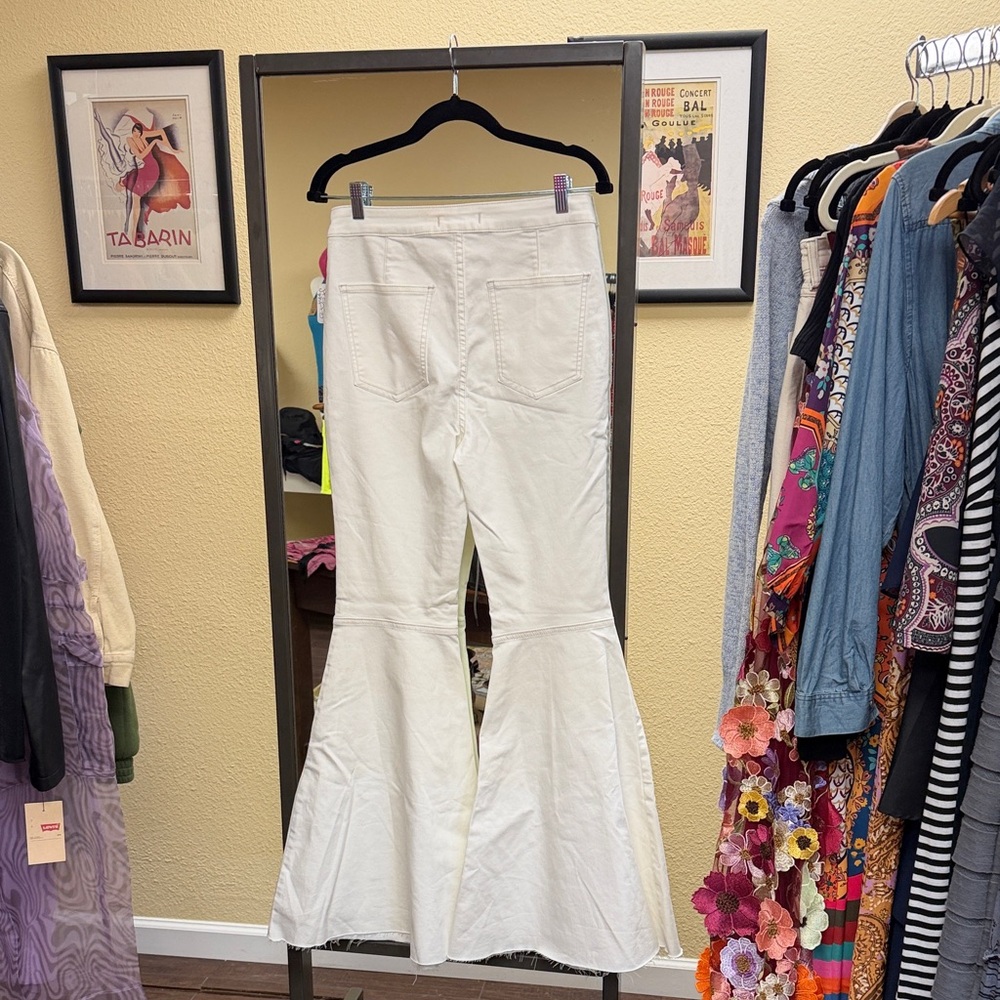 Free People White float on Flare Jeans NWT - image 2